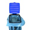com-four® garbage bag stand with lid, can be set up