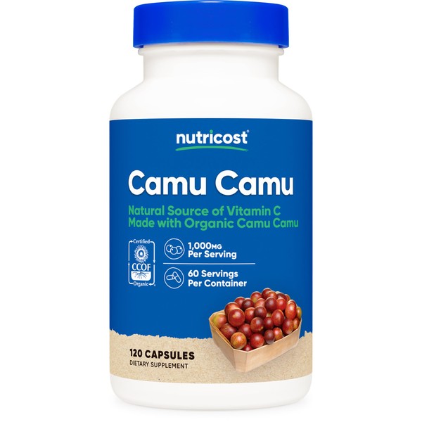 Nutricost Nutricost Camu Camu 1000mg, 120 Capsule - CCOF Certified