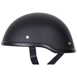 BikerAccess Low Profile Beanie Skull Cap Novelty Costume Helmet (Flat Black, XL)