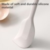 DUFEIMOY White Silicone Spatula for Cooking Heat Resistant, 10.8In Small