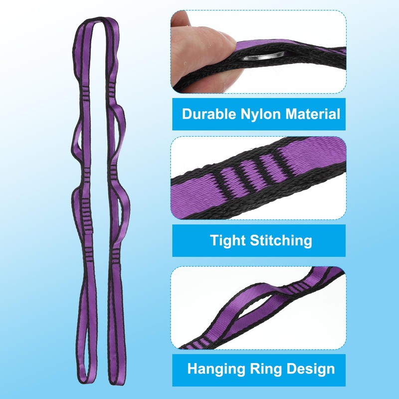 PATIKIL Daisy Chain Straps, 2 Pack Strong Climbing Strap Adjustable