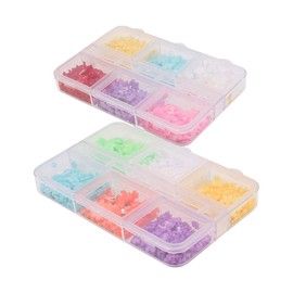 Tiardey 3D Flower Nail Charms 2 Boxes 3D Acrylic Flower Nail Art Acrylic Nail Accessories for Women Girls DIY Nail Design