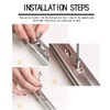50pcs 4040 Series M8 Thread T Nuts Hammer Head Fastener