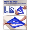 3D Multi Angle Measuring Ruler Aluminum Alloy Woodworking Square,Versatile Square