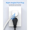 Flat Plug Extension Cord with 3 Outlets - 6 ft