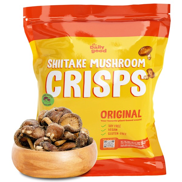 The Daily Good Shiitake Mushroom Crisps - 1-Pack Mushroom Chips,