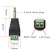 CABLEPELADO 3.5 mm Jack Plug TS Mono Screw Terminal 3.5