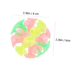 ORFOFE 8Pcs Fun Bounce Suction Cup Balls Creative Sticking for Multicolored Playtime for Home School and Parties
