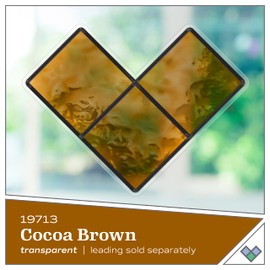 Gallery Glass, Cocoa Brown Stained Glass 2 fl oz Brilliant Smooth Finish Paint, Perfect for Easy to Apply DIY Arts and Crafts, 19713