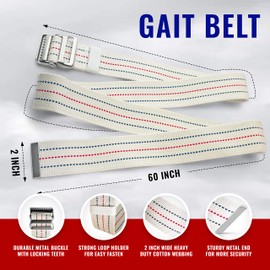ASA TECHMED Complete Goniometer Set for Occupational Therapy, Physical Therapy - Includes 6, 8, 12 Inches Goniometer Set, Gait Belt, Measuring Tapes, Reflex Hammer