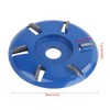 Wood Carving Disc, Steel 6-Teeth Power Wood Carving Disc Tool
