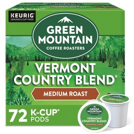 Green Mountain Coffee Roasters Vermont Country Blend, Single-Serve Keurig K-Cup Pods, Medium Roast Coffee, 12 Count (6 Pack)