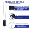 Innfeeltech Electrolytic Capacitors 10uF 25V Aluminium Radial Electrolytic Capacitors Pack