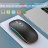 QYFP 2.4GHz USB C Wireless LED Mouse for Laptop Computer