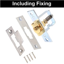 TERF® Heavy Duty Adjustable Roller Catch Mortice Door Latch Spring Ball Door Latches including Fixing Screw - Pack of 1