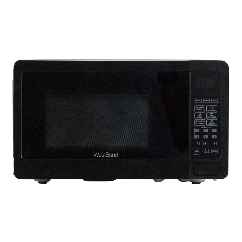 West Bend WBMW71B Microwave Oven 700-Watts Compact with 6 Pre