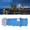 Industrial Socket IP44 Waterproof Brass Contact Aviation Connector 2P+E 32A