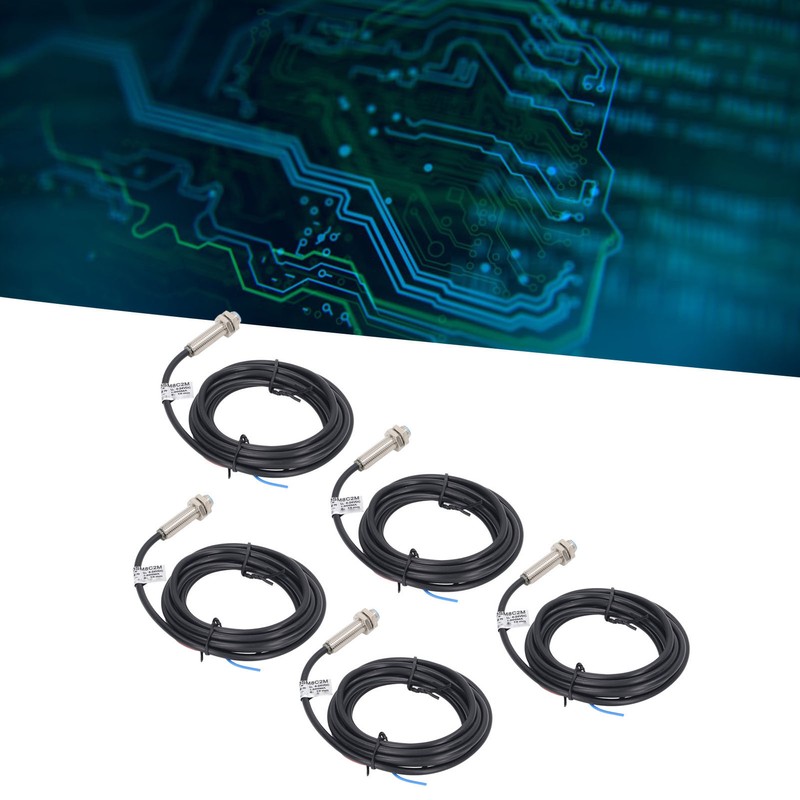 5Pcs Proximity Sensor Approach Switch 4‑24VDC NPN Normally Open for