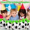FUNCANDLE 30 Pcs Soccer Gift Bags with handles,Plastic Tote Bags,