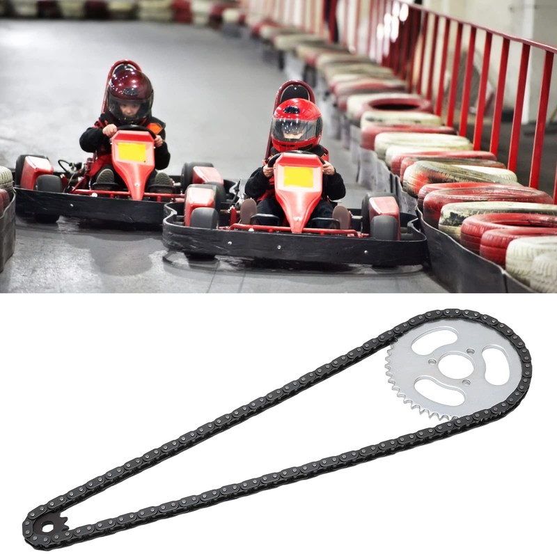 Sprocket Chain Set T8F Front Rear Gear Set for Kart