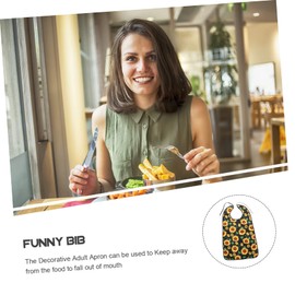 Ipetboom Adult Bib for Seniors Dining Protector with Snap Buckle Strap Reusable and Washable for Elderly Disabled and Rehabilitation Use Stylish and Functional Eating Apron