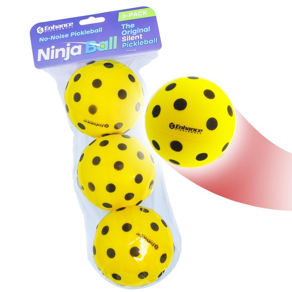 Enhance Pickleball Ninja Ball - The Original Silent Pickleball -