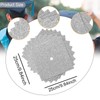Perfeclan 12pcs Abschlusskappen -Dekorations -Kit, Blank Glitzer Kartonkonstruktionspapier, Silbrig