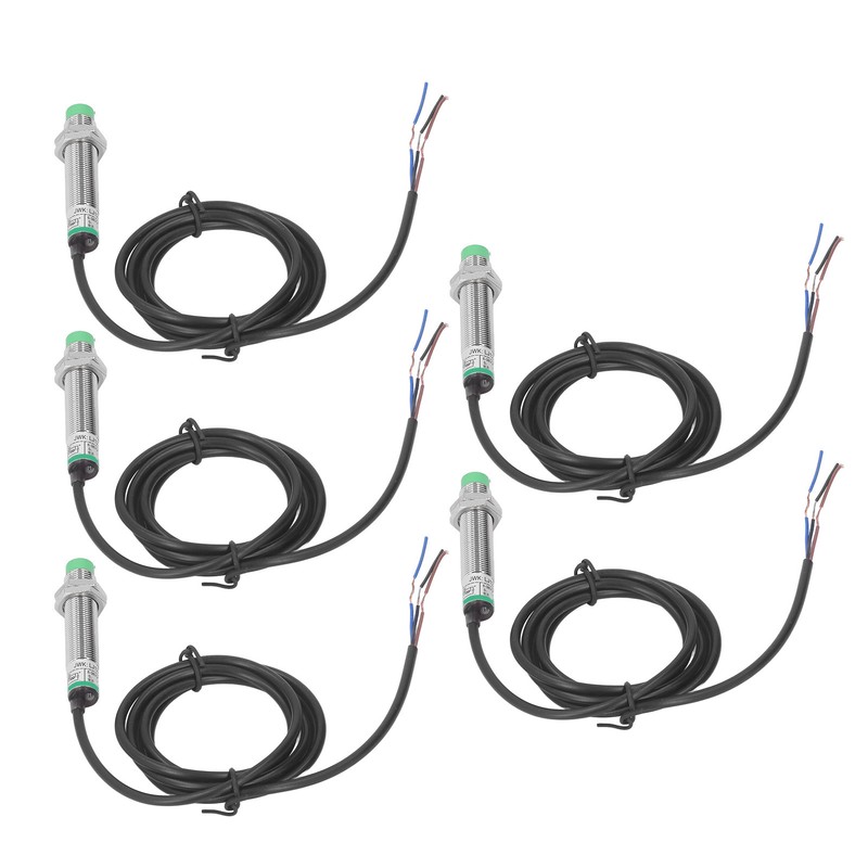 5PCS Inductive Proximity Sensor Non Contact Proximity Switch M12 NPN