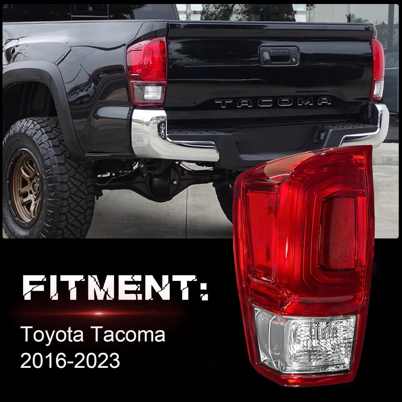 SINYATO INDUST Tail Light Housing for 2016-2023 Toyota Tacoma, Driver