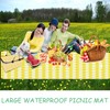 WLHFDC Picnic Blanket Waterproof Sand-Free 200 x 200 cm Washable