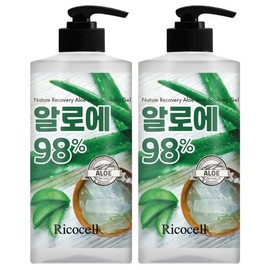 Licocell Low-irritation Large Capacity Aloe 98% Soothing Gel 1000ml x 2 / 리코셀 저자극 대용량 알로에 98% 수딩젤 1000ml 2개