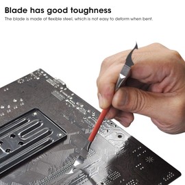 gostcai 2 Sets 5-in-1 IC Chip Repair Thin Blade Tool, CPU NAND Remover, BGA Maintenance Meter, CPU Glue Removal Tool, Motherboard/Hardware/Precise Instrument Repair. (Colour)