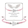 Schutzengel Armband Taufe Geschenk für Mädchen, Verstellbare Geflochtenes Engel Glücksarmband