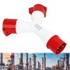 Y Shaped Industrial Plug IP44 Waterproof Industrial Socket Connector Site