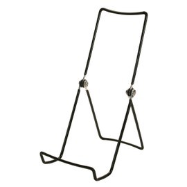 GIBSON HOLDERS 6ACB Adjustable Wire Display Easels, 3.75" W x 8" H w/ 2.25" Display Ledge, Black, Pack of 6