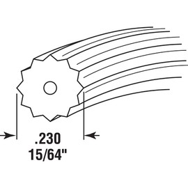 Prime-Line P 7644 Screen Retainer Spline, .230-in, 25-ft, Gray