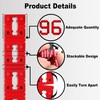 LALOCAPEYO 36pcs Bagged Red Power Switch Socket Gasket Twisted Combination