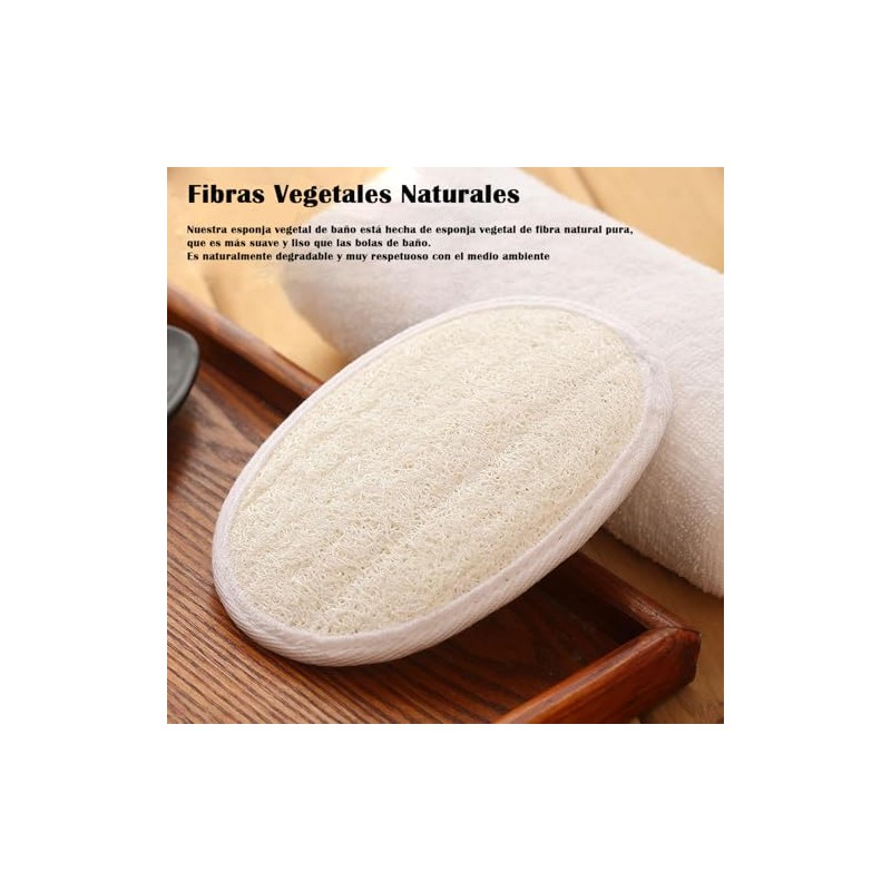 Lumbor37 Esponja Natural de Lufa, Exfoliantes Naturales Puras, Limpieza Profunda