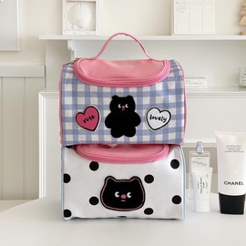 Cute Character Tote Pouch - New Portable Large Capacity Cosmetic Storage Toiletry Bag for Women NO.1 3ea