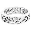 FIONA Celtic Friendship Ring 6mm Celtic Knot Ring 925 Sterling