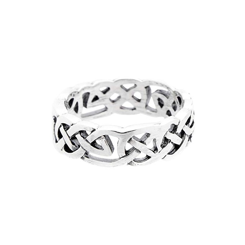 FIONA Celtic Friendship Ring 6mm Celtic Knot Ring 925 Sterling