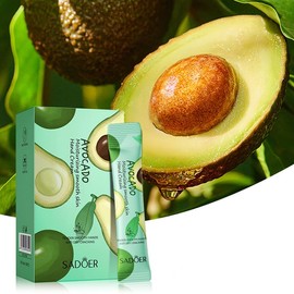 Disposable Avocado Hand Cream for Dry Cracked Hands,Travel Size Mini Hand Lotion - Easy to Carry Moisturizing Mini Hand Cream with Natural Avocado Fragrance, Holiday Gifts for Women (20 Packs,4ml)