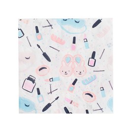 Daydream Society Sweet Dreams - Large Paper Napkins - Party Napkins with Spa & Slumber Party Designs - Pack of 16 Dinner Napkins - Decorations For Girls Birthdays, Slumber Parties, and Pamper Parties