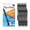 Paper Mate Profile Retractable Gel Pens 12 Pack Black 0.7mm