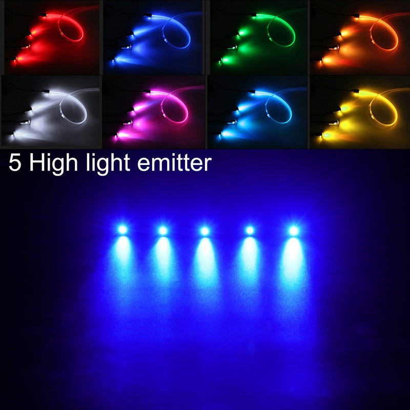 TABEN Car Neon Light Strips, 4-Piece Set with 64 Colours,