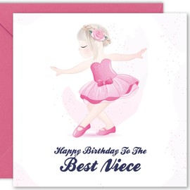 Cult Kitty Niece Birthday Cards Adult - To The Best Niece - Nice Birthday Card for Niece Adult, Great Niece Birthday Card, Happy Birthday Niece Card