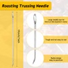 WILLBOND 6-Piece Stainless Steel Curved Poultry Trussing Needles for Securing
