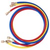 3Pcs AC Charging Hose Detection Liquid Filling Refrigerant Pipe 3Colour