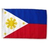 Philippines 12"x18" Sleeved Polyester Garden Flags