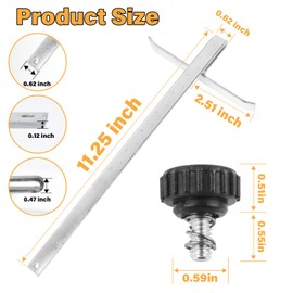 DW3278 Circular Saw Rip Fence, Cutting Fence for DEWALT DWE575, DWE575SB, DWE364, DWS535 and DW384 Circular Saw with Round Head Stop Screw and Spring((2-Pack)